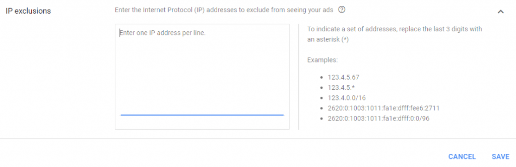 Block out IP Address