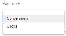 Choose Pay for Conversions