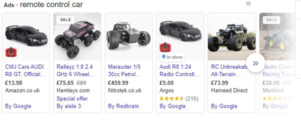 Google Shopping Ads Example